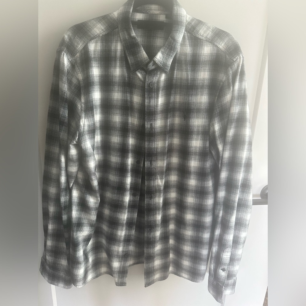 All Saints Long Sleeve Checkered (White/Black)